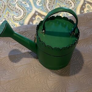 Green Watering Can with Scalloped Design